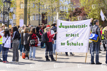 Warnstreik von Beschäftigten in Sozial- und Erziehungsberufen in Nürnberg