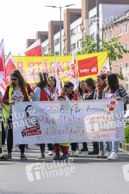 Warnstreik von Beschäftigten in Kitas und im schulischen Ganztag in Nürnberg