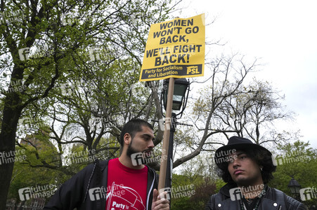 Protest gegen den Entwurf eines neuen Abtreibungsgesetzes in New York