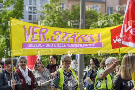 Warnstreik von Beschäftigten in Kitas und im schulischen Ganztag in Nürnberg