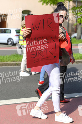 Warnstreik von Beschäftigten in Kitas und im schulischen Ganztag in Nürnberg
