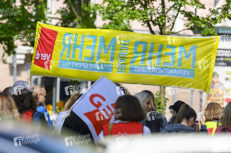 Warnstreik von Beschäftigten in Kitas und im schulischen Ganztag in Nürnberg