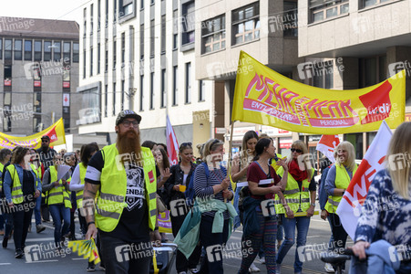 Warnstreik von Beschäftigten in Kitas und im schulischen Ganztag in Nürnberg