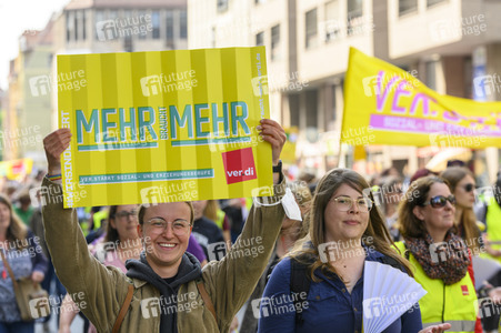 Warnstreik von Beschäftigten in Kitas und im schulischen Ganztag in Nürnberg