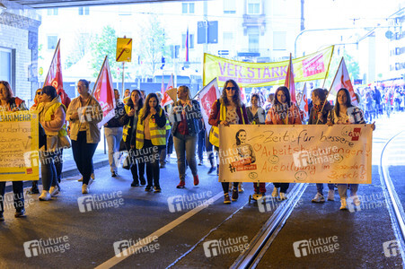 Warnstreik von Beschäftigten in Kitas und im schulischen Ganztag in Nürnberg