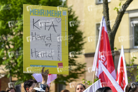 Warnstreik von Beschäftigten in Kitas und im schulischen Ganztag in Nürnberg