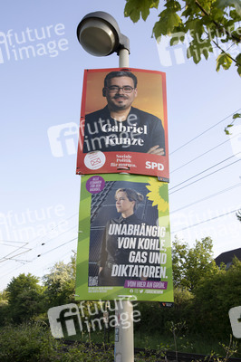 Wahlplakate zur NRW-Wahl in Bonn