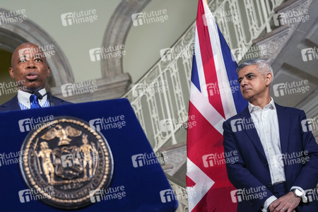 Sadiq Khan zu Gast im Rathaus von New York
