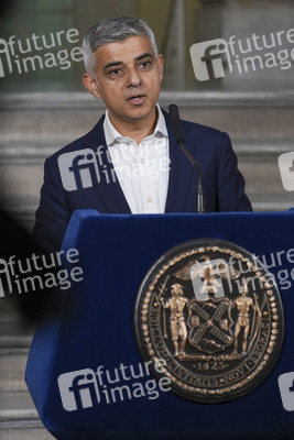 Sadiq Khan zu Gast im Rathaus von New York