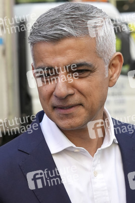 Sadiq Khan auf dem Times Square in New York