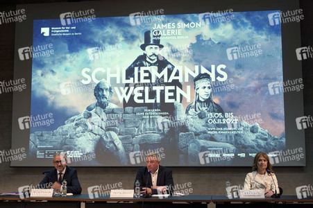 Pressetermin zur Ausstellung 'Schliemanns Welten. Sein Leben. Seine Entdeckungen. Sein Mythos' in Berlin