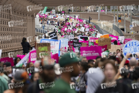 Aktionstag der Women's March Foundation für das Recht auf Abtreibung in New York