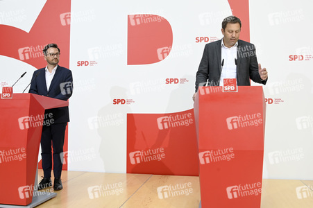 SPD Pressekonferenz zur Landtagswahl in Nordrhein-Westfalen in Berlin