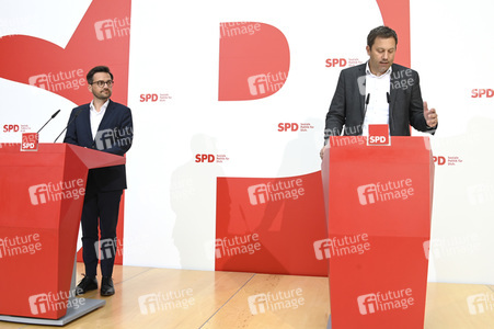 SPD Pressekonferenz zur Landtagswahl in Nordrhein-Westfalen in Berlin