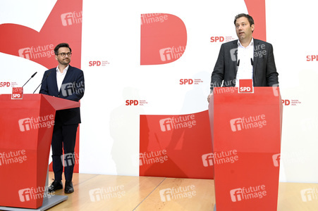 SPD Pressekonferenz zur Landtagswahl in Nordrhein-Westfalen in Berlin