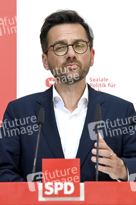 SPD Pressekonferenz zur Landtagswahl in Nordrhein-Westfalen in Berlin