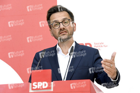 SPD Pressekonferenz zur Landtagswahl in Nordrhein-Westfalen in Berlin