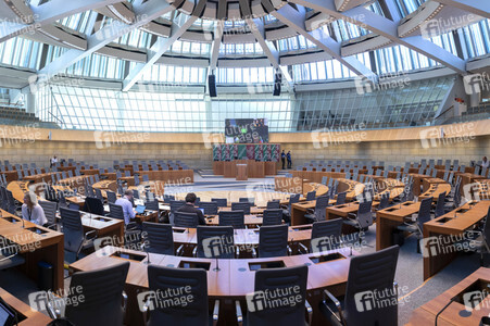 Wahlabend der Landtagswahl in Nordrhein-Westfalen in Düsseldorf