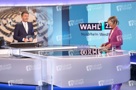 Wahlabend der Landtagswahl in Nordrhein-Westfalen in Düsseldorf
