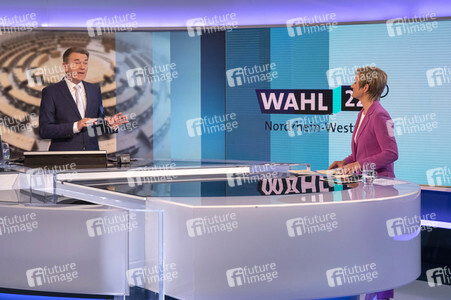 Wahlabend der Landtagswahl in Nordrhein-Westfalen in Düsseldorf