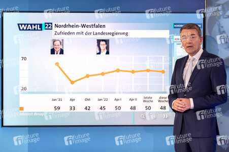 Wahlabend der Landtagswahl in Nordrhein-Westfalen in Düsseldorf