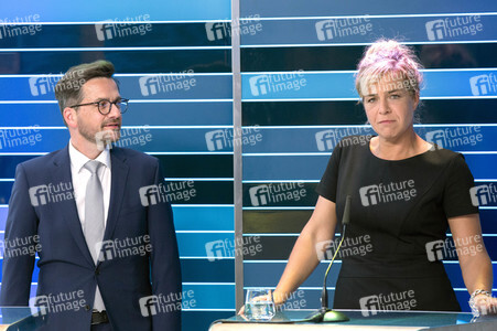 Wahlabend der Landtagswahl in Nordrhein-Westfalen in Düsseldorf