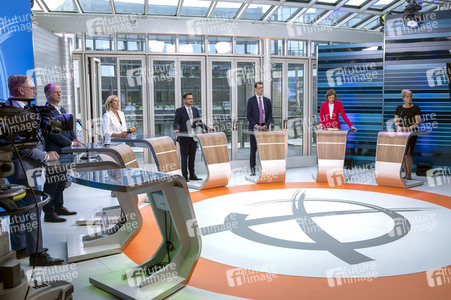 Wahlabend der Landtagswahl in Nordrhein-Westfalen in Düsseldorf