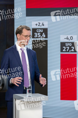 Wahlabend der Landtagswahl in Nordrhein-Westfalen in Düsseldorf