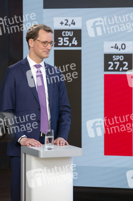 Wahlabend der Landtagswahl in Nordrhein-Westfalen in Düsseldorf