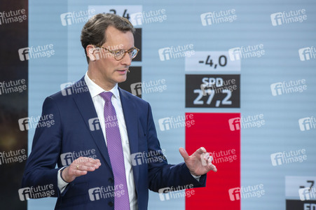 Wahlabend der Landtagswahl in Nordrhein-Westfalen in Düsseldorf