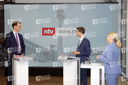 Wahlabend der Landtagswahl in Nordrhein-Westfalen in Düsseldorf