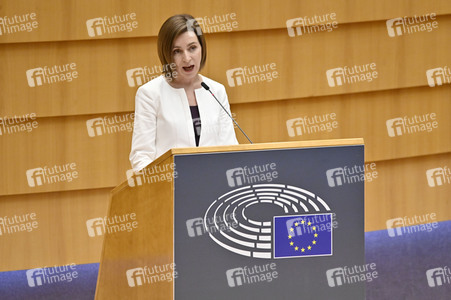 Plenartagung zum EU-Assoziierungsabkommen mit der Republik Moldau im EU-Parlament in Brüssel