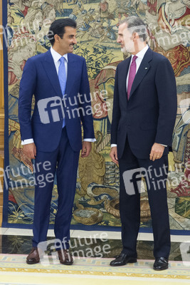 Fototermin mit Scheich Tamim bin Hamad Al Thani in Madrid