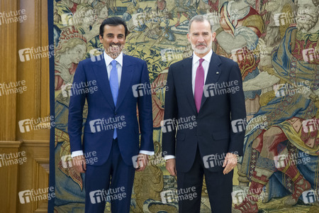Fototermin mit Scheich Tamim bin Hamad Al Thani in Madrid