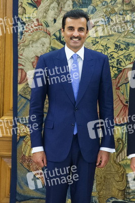 Fototermin mit Scheich Tamim bin Hamad Al Thani in Madrid