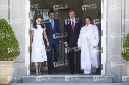 Fototermin mit Scheich Tamim bin Hamad Al Thani in Madrid