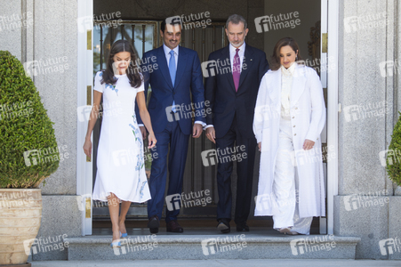 Fototermin mit Scheich Tamim bin Hamad Al Thani in Madrid