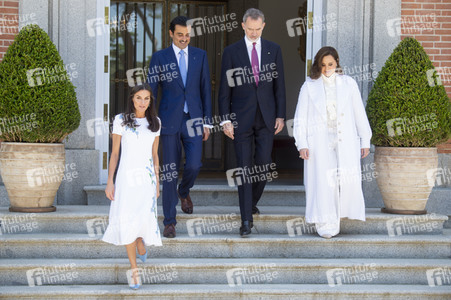 Fototermin mit Scheich Tamim bin Hamad Al Thani in Madrid
