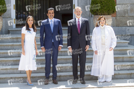 Fototermin mit Scheich Tamim bin Hamad Al Thani in Madrid