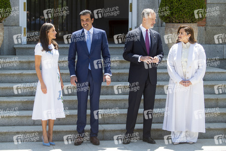 Fototermin mit Scheich Tamim bin Hamad Al Thani in Madrid