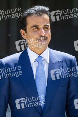 Fototermin mit Scheich Tamim bin Hamad Al Thani in Madrid