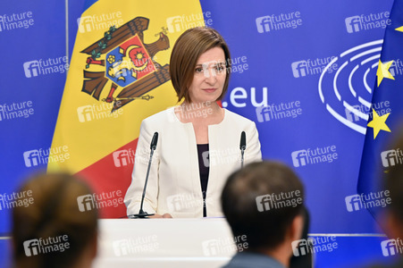 Pressekonferenz zum EU-Assoziierungsabkommen mit der Republik Moldau im EU-Parlament in Brüssel