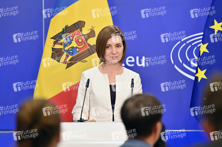 Pressekonferenz zum EU-Assoziierungsabkommen mit der Republik Moldau im EU-Parlament in Brüssel