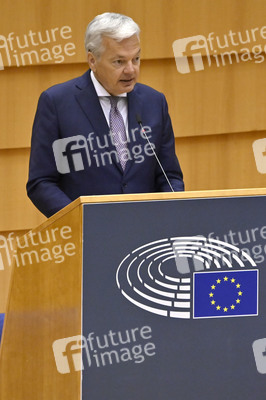 Plenartagung zur Bekämpfung der Straflosigkeit bei Kriegsverbrechen in der Ukraine im EU-Parlament in Brüssel