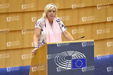 Plenartagung zu der Tötung der Journalistin Shireen Abu Akleh EU-Parlament in Brüssel