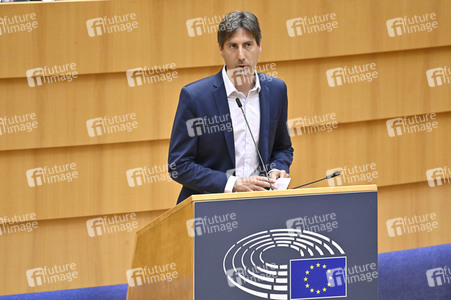 Plenartagung zu der Tötung der Journalistin Shireen Abu Akleh EU-Parlament in Brüssel