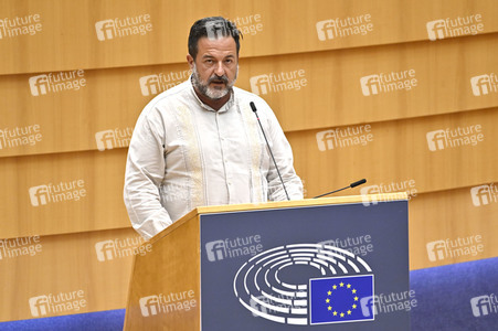 Plenartagung zu der Tötung der Journalistin Shireen Abu Akleh EU-Parlament in Brüssel