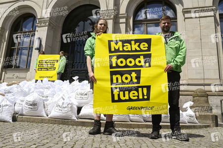 Greenpeace Protestaktion in Berlin