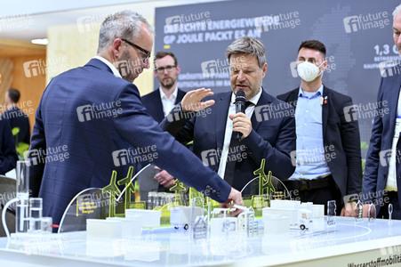 Robert Habeck auf der Hannover Messe 2022