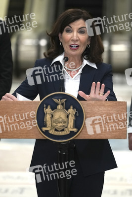 Pressekonferenz mit Kathy Hochul in New York